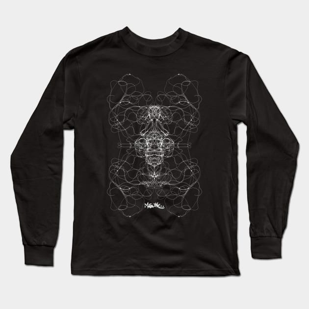 Alien psychedelic Long Sleeve T-Shirt by MetaRagz